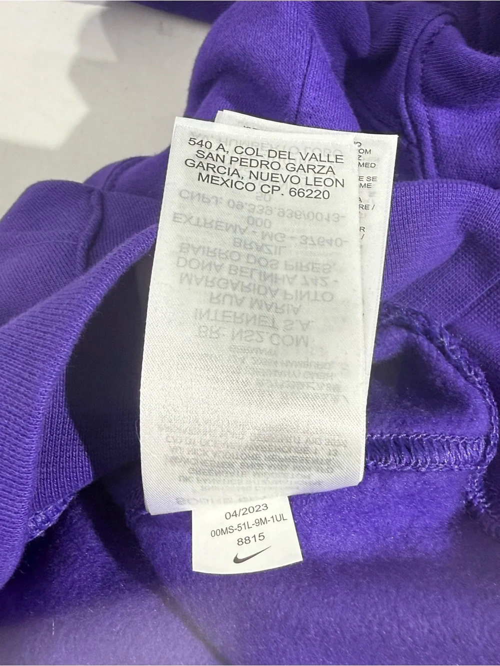 Men's Purple Minnesota Vikings Pullover Hoodie Sz S